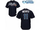 Atlanta Braves #11 Ender Inciarte Replica Blue Alternate Road Cool Base MLB Jersey