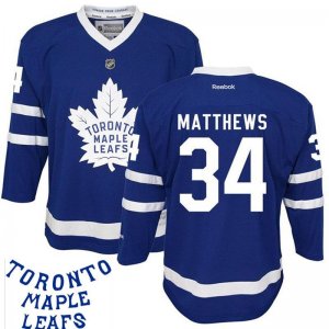 Youth NHL Toronto Maple Leafs #34 Auston Matthews Blue New Stitched Jersey