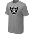 Oakland Raiders Sideline Legend Authentic Logo T-Shirt Light grey