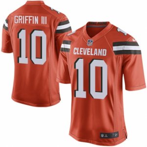 Men\'s Nike Cleveland Browns #10 Robert Griffin III Game Orange Alternate NFL Jersey