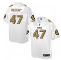 Nike Pittsburgh Steelers #47 Mel Blount White Men NFL Pro Line Fashion Game Jersey