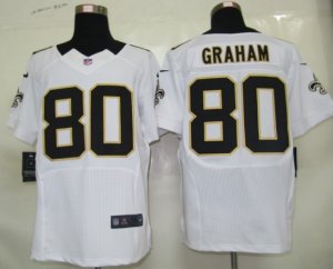 Nike nfl new orleans saints #80 graham white Elite jerseys