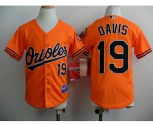 youth mlb jerseys baltimore orioles #19 davis orange