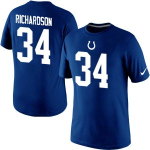 Nike Indianapolis Colts #34 Richardson Pride Name & Number T-Shirt blue