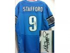 nike nfl jerseys detroit lions #9 stafford blue[Elite signature]