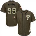 Philadelphia Phillies #99 Mitch Williams Green Salute to Service Stitched Baseball Jersey