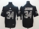 Nike Raiders #34 Bo Jackson Black Impact Rush Limited Jersey