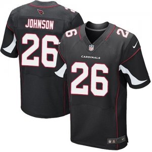 Nike Arizona Cardinals #26 Rashad Johnson Black Jerseys(Elite)