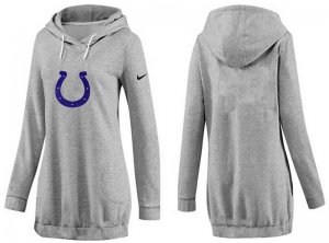 Women Indianapolis Colts Logo Pullover Hoodie-040