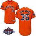 Astros #35 Justin Verlander Orange Flexbase Authentic Collection 2017 World Series Champions Stitched MLB Jersey