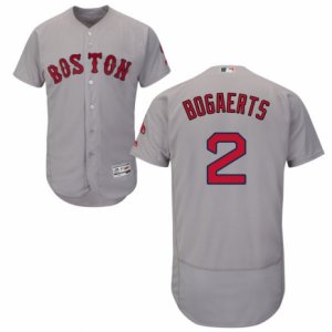 Men\'s Majestic Boston Red Sox #2 Xander Bogaerts Grey Flexbase Authentic Collection MLB Jersey