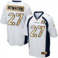 Nike Denver Broncos #27 Steve Atwater White Men Stitched NFL Game Super Bowl 50 Collection Jersey