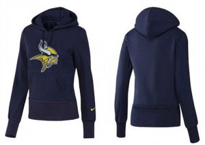 Women Minnesota Vikings Logo Pullover Hoodie-023