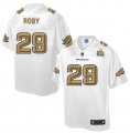 Nike Denver Broncos #29 Bradley Roby White Men NFL Pro Line Super Bowl 50 Fashion Game Jersey