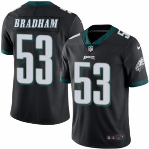 Youth Nike Philadelphia Eagles #53 Nigel Bradham Limited Black Rush NFL Jersey