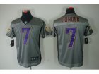 Nike NFL Minnesota Vikings #7 Christian Ponder Grey Jerseys(Shadow Elite)