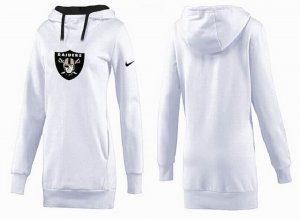 Women Oakland Raiders Logo Pullover Hoodie-017