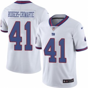 Mens Nike New York Giants #41 Dominique Rodgers-Cromartie Limited White Rush NFL Jersey