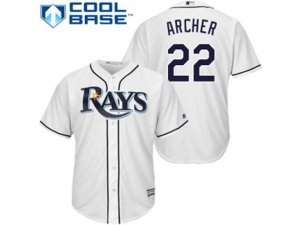 Youth Tampa Bay Rays #22 Chris Archer White Cool Base Stitched MLB Jersey