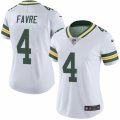 Women's Nike Green Bay Packers #4 Brett Favre Limited White Rush NFL Jersey