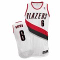 Mens Adidas Portland Trail Blazers #6 Shabazz Napier Authentic White Home NBA Jersey