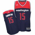 Mens Adidas Washington Wizards #15 Marcus Thornton Authentic Navy Blue Alternate NBA Jersey