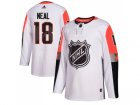 Men Adidas Vegas Golden Knights #18 James Neal White 2018 All-Star Pacific Division Authentic Stitched NHL Jersey