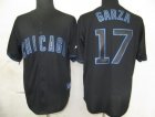 mlb chicago cubs #17 garza black fashion