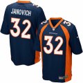 Mens Nike Denver Broncos #32 Andy Janovich Game Navy Blue Alternate NFL Jersey