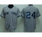 New York Yankees #24 Can贸 2009 world series patchs grey