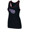 Nike Tennessee Titans Ladies Big Logo Tri-Blend Racerback stretch Tank Top Black