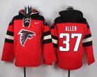 Nike Atlanta Falcons #37 Ricardo Allen Red Player Pullover NFL Hoodie