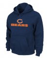 Chicago Bears Sideline Legend Authentic logo Pullover Hoodie D.Blue