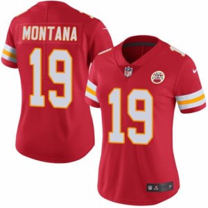 Women\'s Nike Kansas City Chiefs #19 Joe Montana Limited Red Rush NFL Jersey