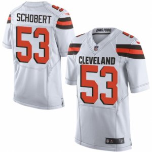 Men\'s Nike Cleveland Browns #53 Joe Schobert Limited White NFL Jersey