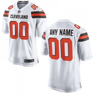 Nike Men Cleveland Browns Customized White Game Jersey
