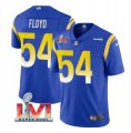 Nike Rams #54 Leonard Floyd Royal 2022 Super Bowl LVI Vapor Limited Jersey