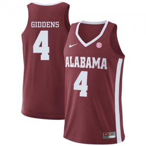 Alabama Crimson Tide #4 Daniel Giddens Red College Basketball Jersey