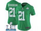 Women Nike Philadelphia Eagles #21 Patrick Robinson Limited Green Rush Vapor Untouchable Super Bowl LII NFL Jersey