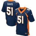 Mens Nike Denver Broncos #51 Todd Davis Elite Navy Blue Alternate NFL Jersey