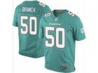 Nike Miami Dolphins #50 Andre Branch Elite Aqua Green Team Color NFL Jersey