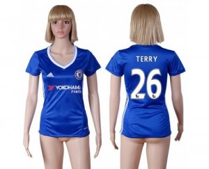 Womens Chelsea #26 Terry Home Soccer Club Jersey