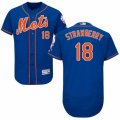 Men's Majestic New York Mets #18 Darryl Strawberry Royal Blue Flexbase Authentic Collection MLB Jersey