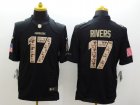 Nike San Diego Charger #17 Rivers black Salute to Service Jerseys(Limited)