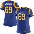 Women's Nike Los Angeles Rams #69 Cody Wichmann Limited Royal Blue Alternate NFL Jersey
