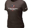 Women Houston Texans Brown T-Shirt