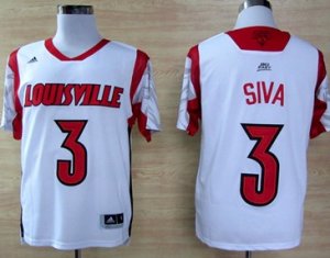 adidas Louisville Cardinals 2013 March Madness #3 Peyton Siva white Jersey