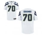 Men's Nike Seattle Seahawks #70 Rees Odhiambo Elite White NFL Jersey