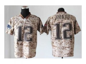 Nike jerseys new england patriots #12 tom brady camo[2013 new Elite][USMC]