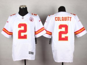 Nike Kansas City Chiefs #2 Dustin Colquitt White jerseys[Elite]